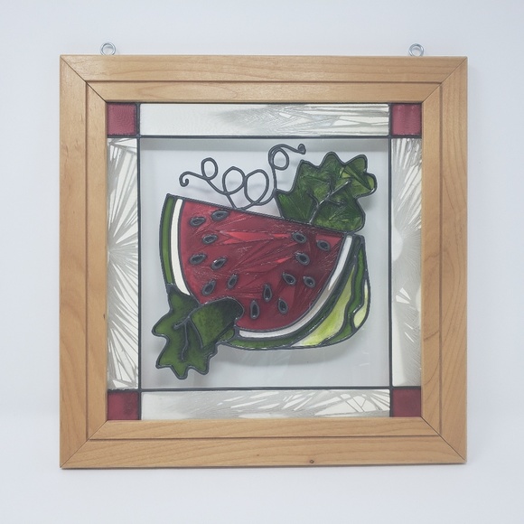 Unknown Other - Watermelon Stained Glass Hanging Sun Catcher